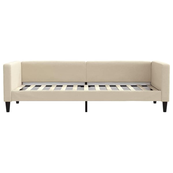 vidaXL daybed med udtræk 80x200 cm stof cremefarvet