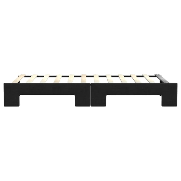 vidaXL daybed med udtræk 80x200 cm stof sort