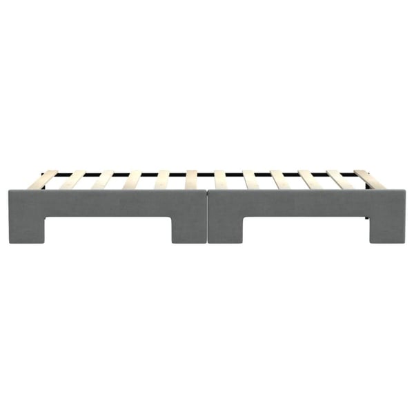 vidaXL daybed med udtræk 80x200 cm stof mørkegrå