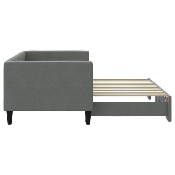 vidaXL daybed med udtræk 80x200 cm stof mørkegrå