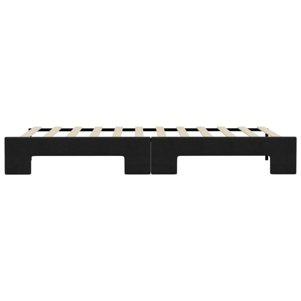 vidaXL daybed med udtræk 100x200 cm stof sort