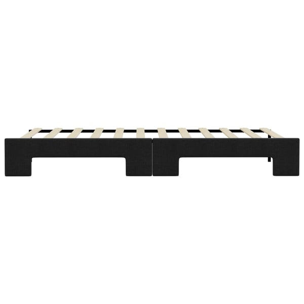 vidaXL daybed med udtræk 90x190 cm stof sort