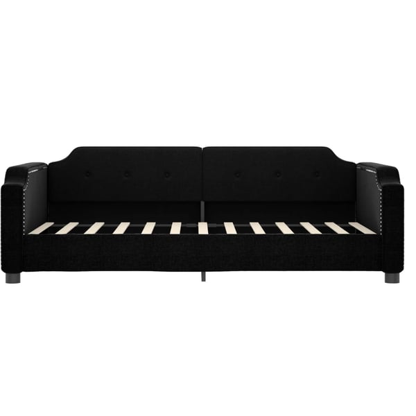 vidaXL daybed med udtræk 80x200 cm stof sort