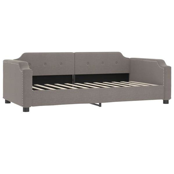 vidaXL Dagbädd utdragbar taupe 100x200 cm tyg