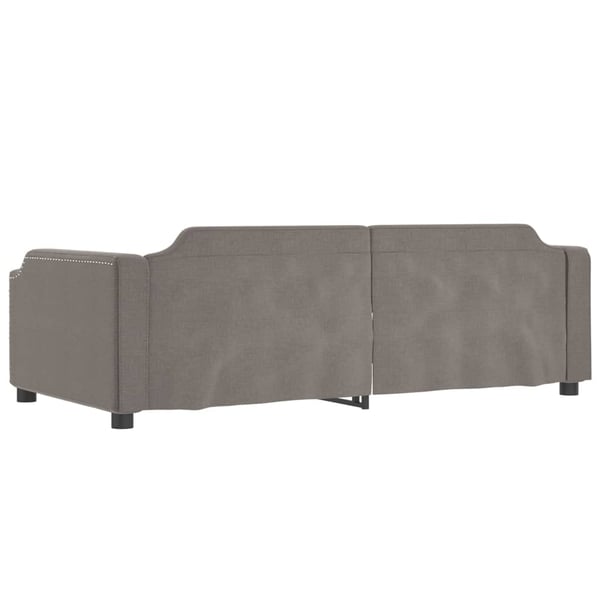 vidaXL Dagbädd utdragbar taupe 100x200 cm tyg