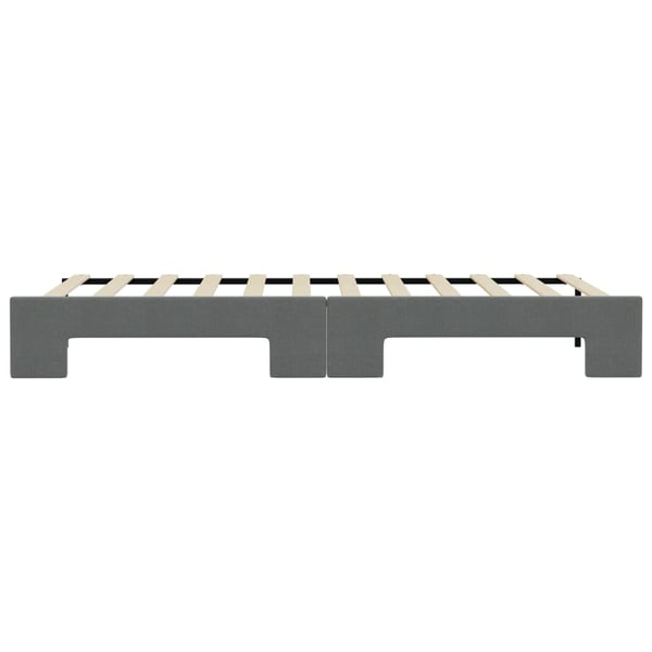 vidaXL daybed med udtræk 100x200 cm stof mørkegrå