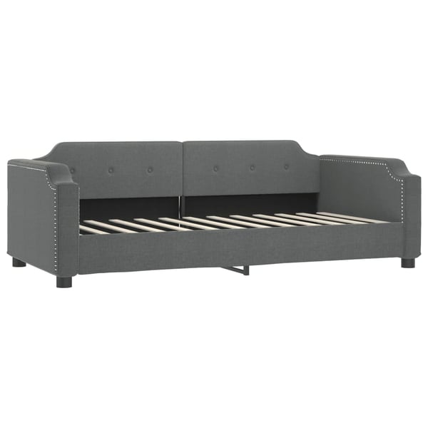 vidaXL daybed med udtræk 100x200 cm stof mørkegrå