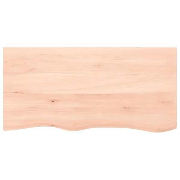vidaXL Bordplate 100x50x(2-6) cm ubehandlet heltre eik