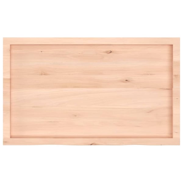 vidaXL Bordplate 100x60x(2-4) cm ubehandlet heltre eik