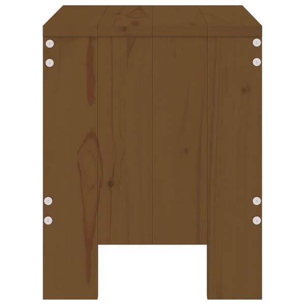 vidaXL Barkrakker 2 stk honningbrun 40x36x45 cm heltre furu