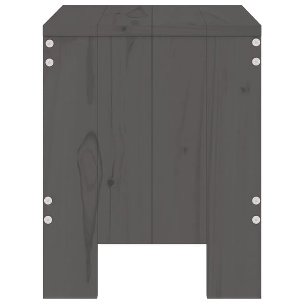 vidaXL Hagekrakker 2 stk grå 40x36x45 cm heltre furu