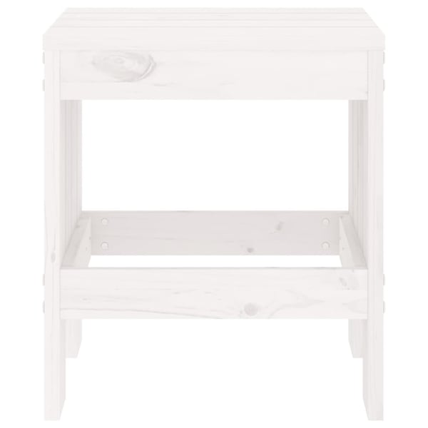 vidaXL Hagekrakker 2 stk hvit 40x36x45 cm heltre furu