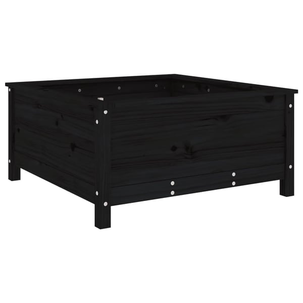 vidaXL Hageplantekasse svart 82,5x82,5x39 cm heltre furu
