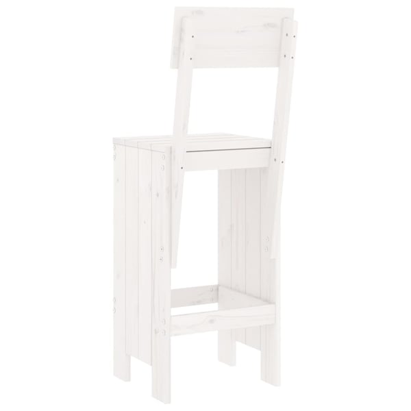 vidaXL Barkrakker 2 stk hvit 40x48,5x115,5 cm heltre furu