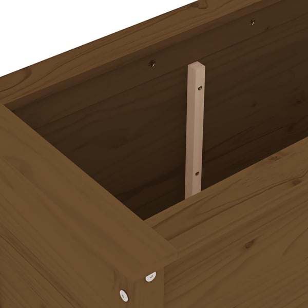 vidaXL Plantekasse honningbrun 82,5x40x78 cm heltre furu