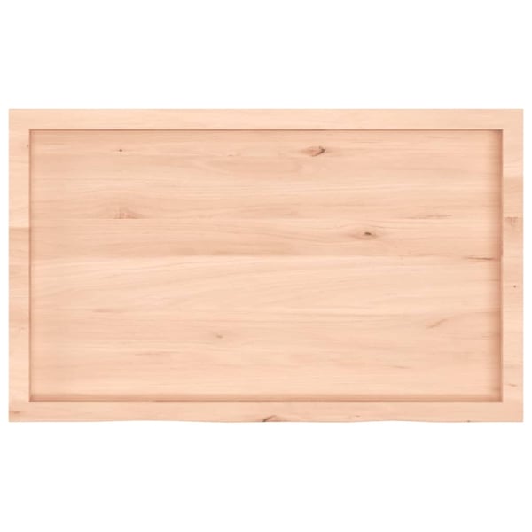 vidaXL Benkeplate til bad 100x60x(2-4) cm ubehandlet heltre