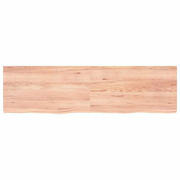 vidaXL Bordplate lysebrun 180x50x(2-4) cm behandlet heltre eik