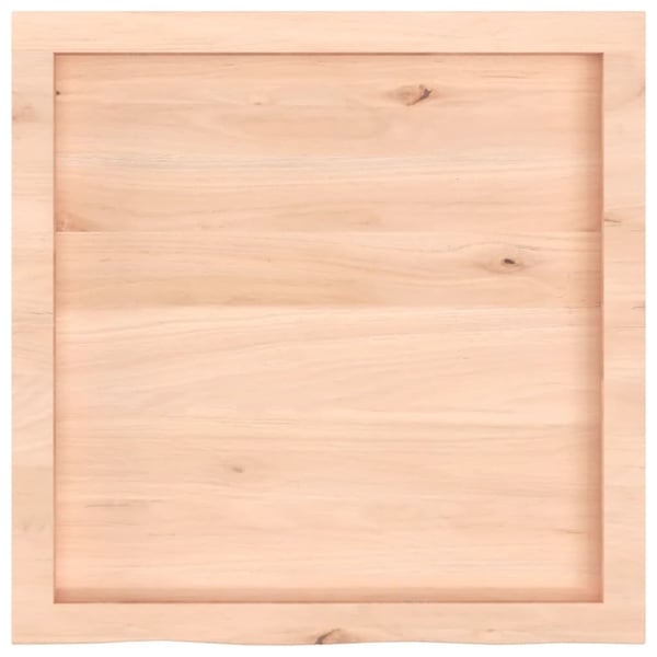 vidaXL Bordplate 60x60x(2-4) cm ubehandlet heltre eik