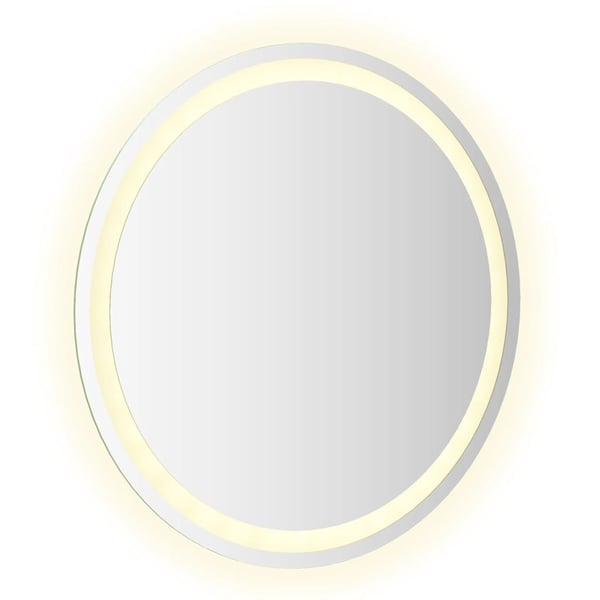 vidaXL Badrumsspegel LED 60 cm rund