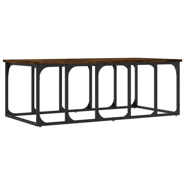 vidaXL sofabord 100x50x35,5 cm konstrueret træ røget egetræsfarve