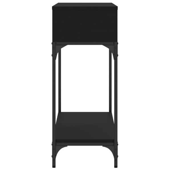 vidaXL konsolbord 100x30,5x75 cm konstrueret træ sort