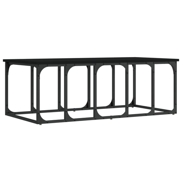 vidaXL Sohvapöytä musta 100x50x35,5 cm tekninen puu