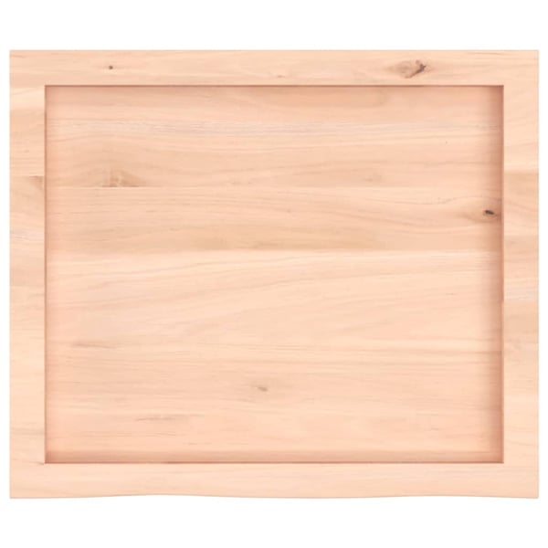 vidaXL Benkeplate til bad 60x50x(2-6) cm ubehandlet heltre