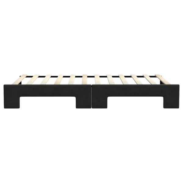 vidaXL daybed med udtræk 100x200 cm stof sort