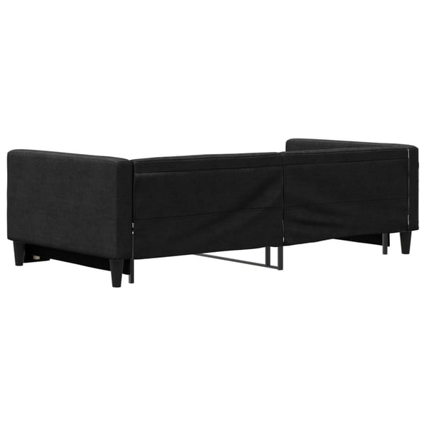 vidaXL daybed med udtræk 100x200 cm stof sort