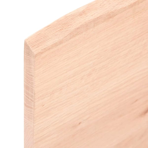 vidaXL Benkeplate til bad 80x40x2 cm ubehandlet heltre
