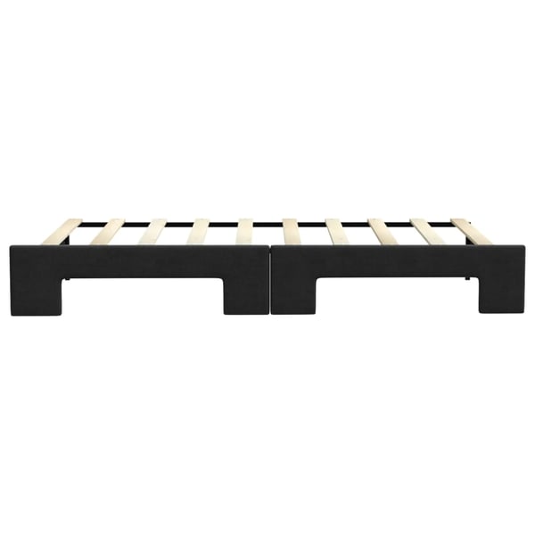 vidaXL daybed med udtræk 90x190 cm stof sort