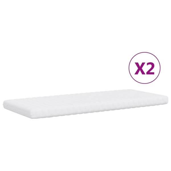 vidaXL Dagbädd utdragbar med madrasser taupe 90x200 cm tyg