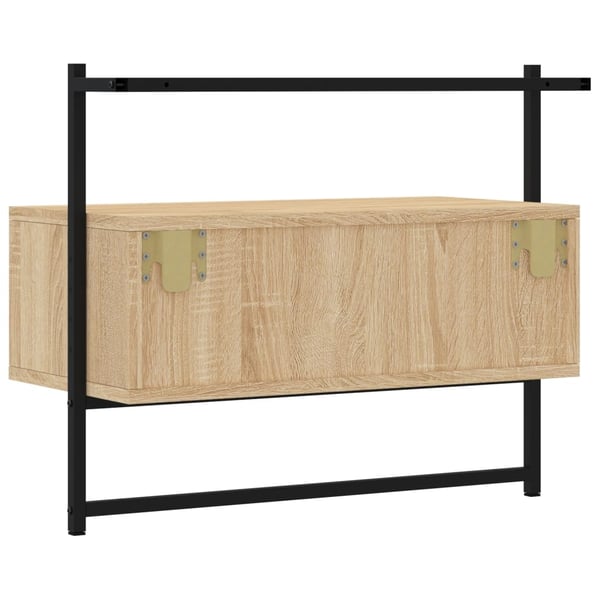 vidaXL TV-benk veggmontert sonoma eik 60,5x30x51 cm konstruert tre