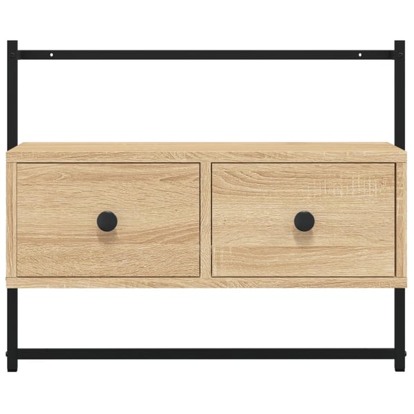 vidaXL TV-benk veggmontert sonoma eik 60,5x30x51 cm konstruert tre