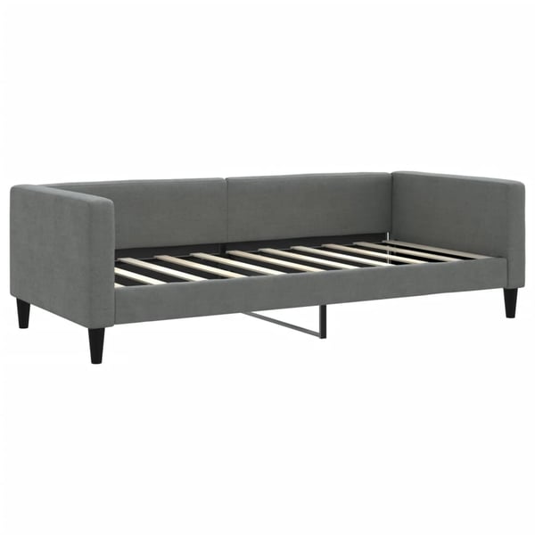 vidaXL daybed med udtræk 90x190 cm stof mørkegrå