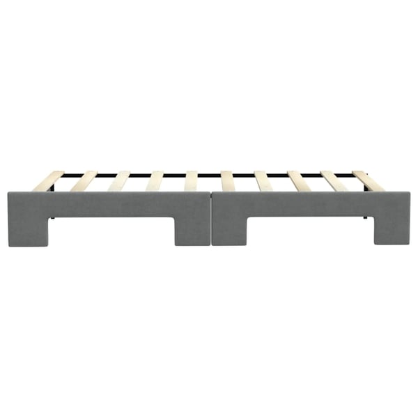 vidaXL daybed med udtræk 90x190 cm stof mørkegrå