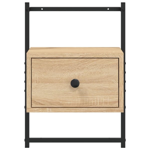 vidaXL Nattbord veggmontert sonoma eik 35x30x51 cm konstruert tre