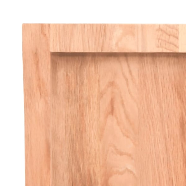 vidaXL Benkeplate til bad lysebrun 40x50x(2-4) cm behandlet heltre