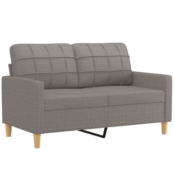 vidaXL 2-personers sofa 120 cm stof gråbrun
