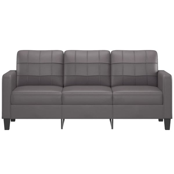 vidaXL 3-personers sofa 180 cm kunstlæder grå