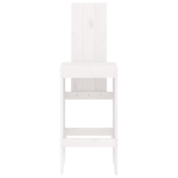 vidaXL Barkrakker 2 stk hvit 40x42x120 cm heltre furu