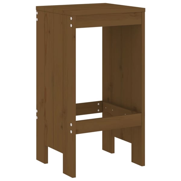 vidaXL Barkrakker 2 stk honningbrun 40x36x75 cm heltre furu