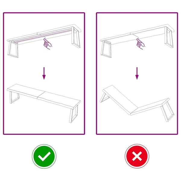 vidaXL Bordplate lysebrun 180x40x(2-6)cm behandlet heltre naturlig