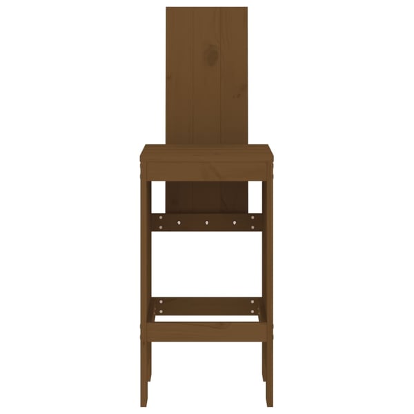 vidaXL Barkrakker 2 stk honningbrun 40x42x120 cm heltre furu