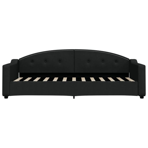 vidaXL daybed med udtræk 80x200 cm stof sort