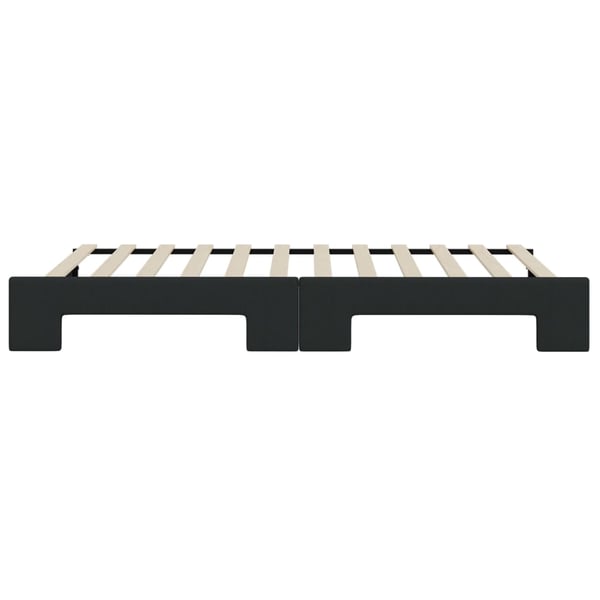 vidaXL daybed med udtræk 80x200 cm stof sort