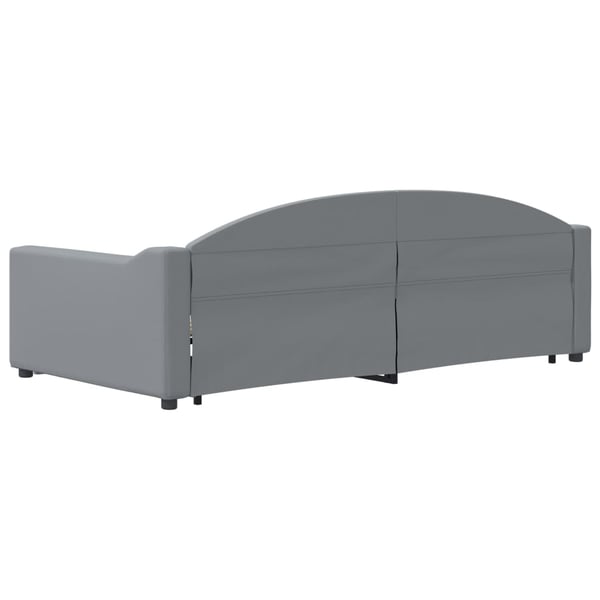 vidaXL daybed med udtræk 100x200 cm stof lysegrå