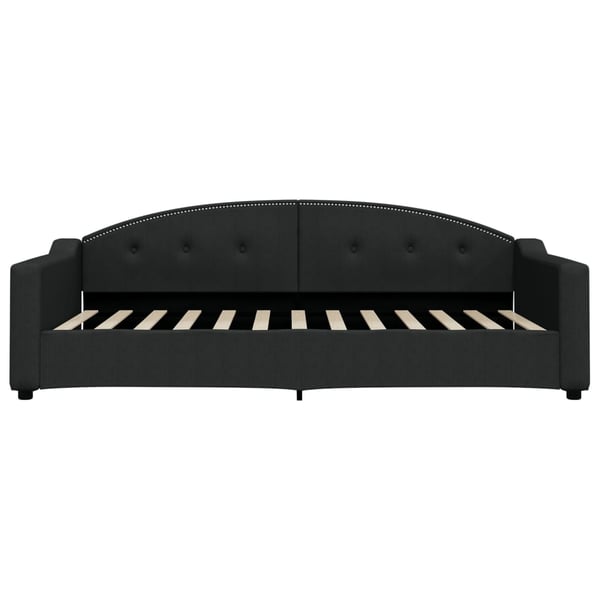 vidaXL daybed med udtræk 100x200 cm stof sort