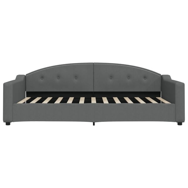 vidaXL daybed med udtræk 100x200 cm stof mørkegrå