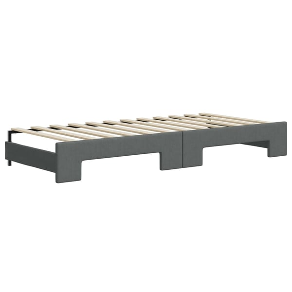 vidaXL daybed med udtræk 100x200 cm stof mørkegrå